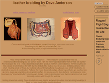 Tablet Screenshot of andersonleather.com